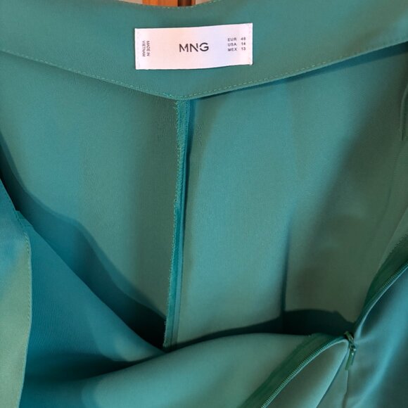 Mango Women Green wide leg trousers SZ: 14 - Picture 14 of 14